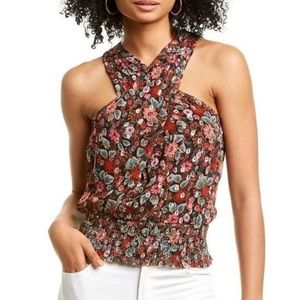 NEW Ramy Brook Floral Printed Lorenza Sleeveless Top Size Large